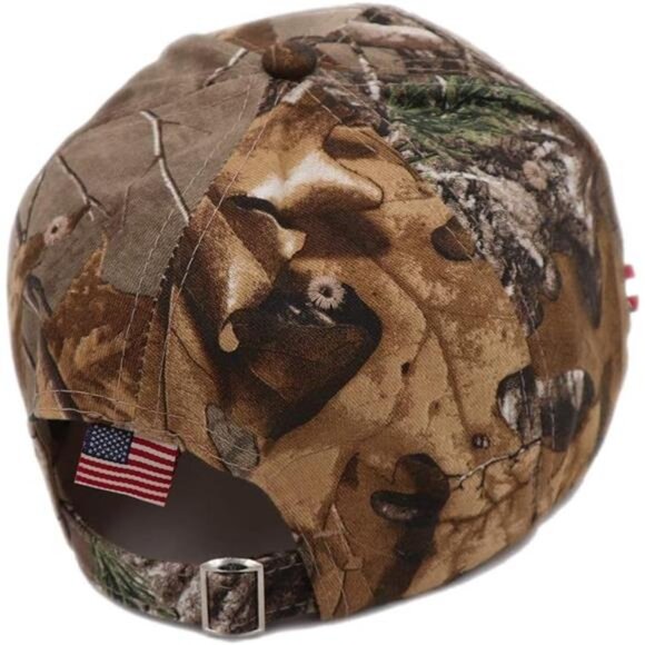 Camo Trump 2024 Hat Donald Trump Embroidery Adjustable Baseball Cap for Men - Picture 4 of 6